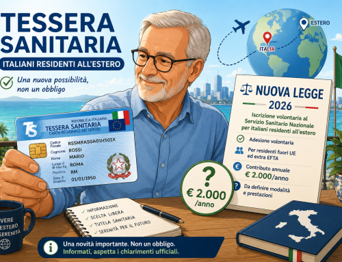 Tessera sanitaria per gli italiani residenti all’estero: approvata la nuova legge