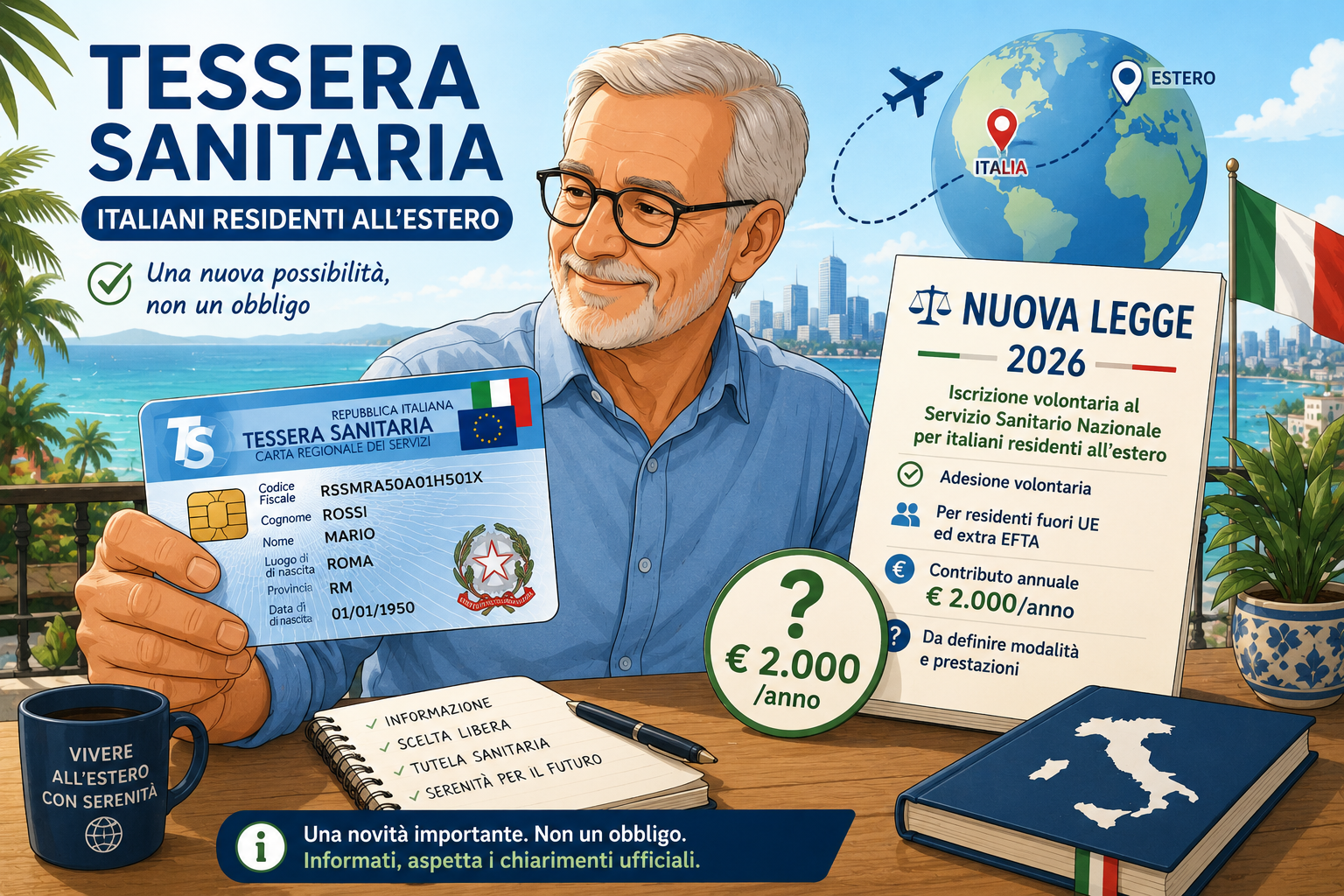 La tessera sanitaria per gli italiani residenti all'estero